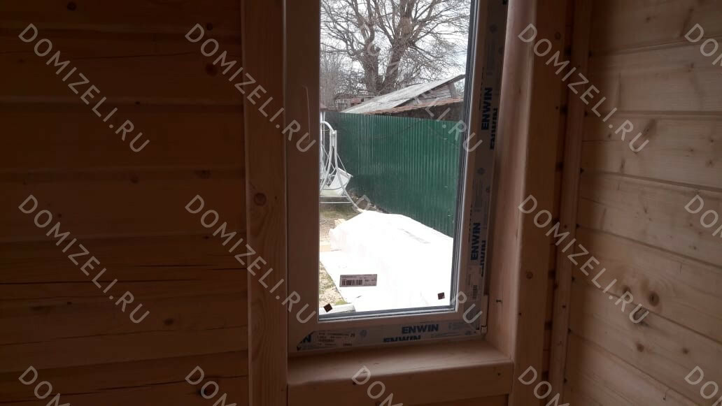 БАНЯ ИЗ БРУСА 6×4 «Б35» (26,6 кв.м., 1 этаж, 6 на 4, с просторной комнатой отдыха, душевой и парной) — фото 5
