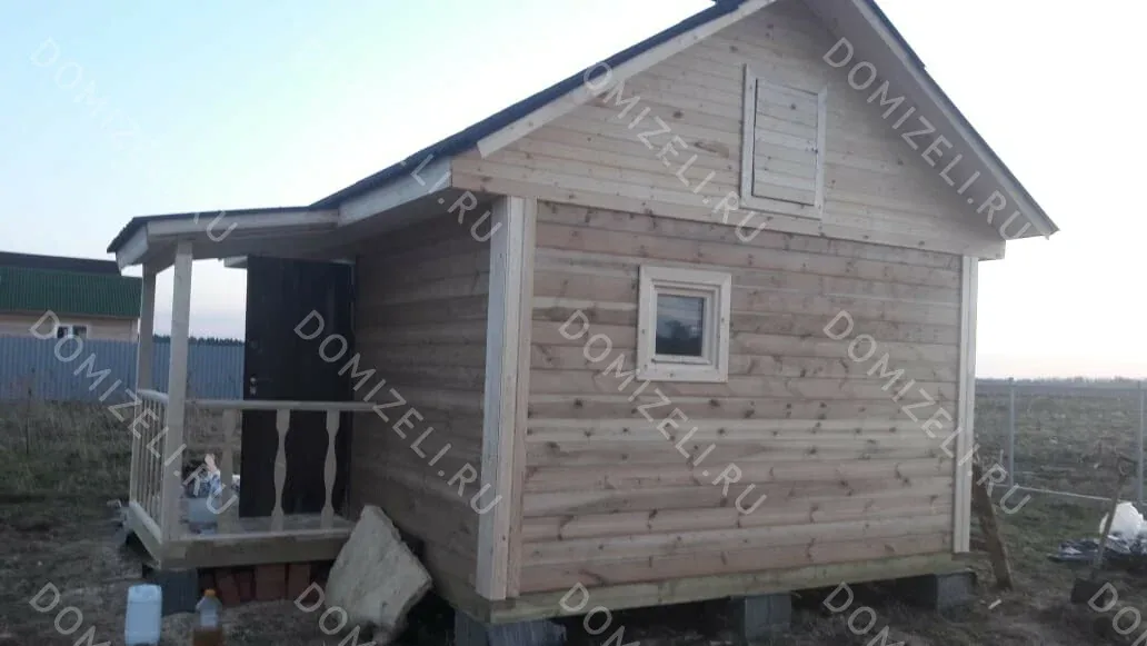 БАНЯ ИЗ БРУСА 6×4 «Б35» (26,6 кв.м., 1 этаж, 6 на 4, с просторной комнатой отдыха, душевой и парной) — фото 6