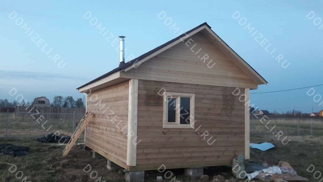 БАНЯ ИЗ БРУСА 6×4 «Б35» (26,6 кв.м., 1 этаж, 6 на 4, с просторной комнатой отдыха, душевой и парной) — фото 4