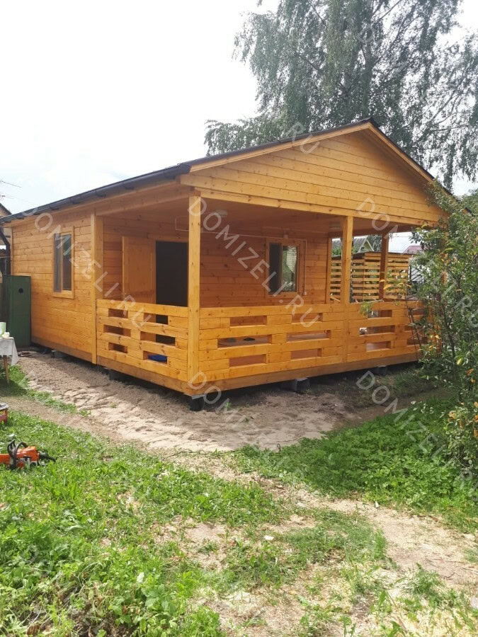 ДОМ ИЗ КАРКАСА 5×7 «ДК35» (35 кв.м., 1 этаж, 5 на 7, с крытой террасой, 1 спальней, за 1 месяц) — фото 5