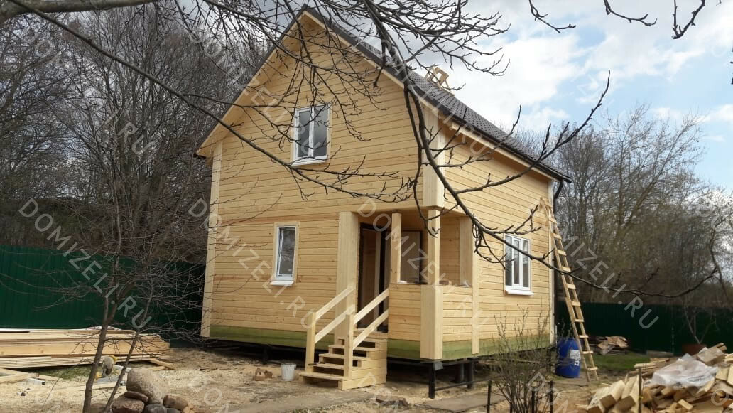 БАНЯ ИЗ БРУСА 6×6 «Б39» (72 кв.м., 2 этажа, 6 на 6, с мансардой, санузлом и комнатой отдыха) — фото 4