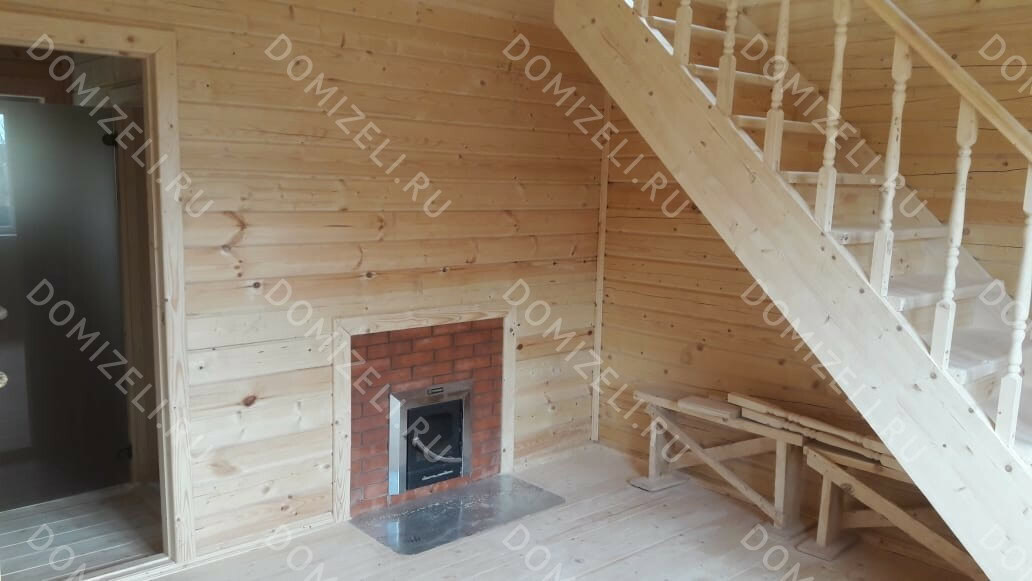 БАНЯ ИЗ БРУСА 6×6 «Б39» (72 кв.м., 2 этажа, 6 на 6, с мансардой, санузлом и комнатой отдыха) — фото 6