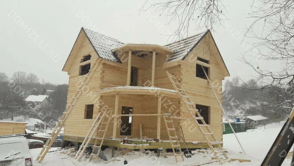 ДОМ ИЗ КАРКАСА 6×6 «ДК11» (56 кв.м., 2 этажа, 6 на 6, с мансардой, балконом и террасой) — фото 10