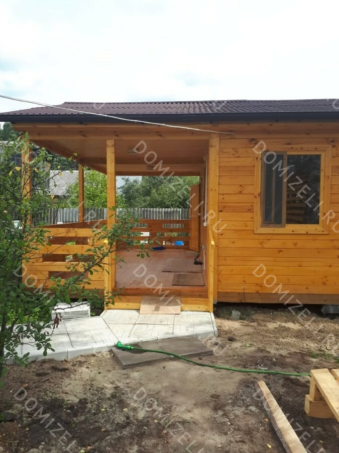 ДОМ ИЗ КАРКАСА 5×7 «ДК35» (35 кв.м., 1 этаж, 5 на 7, с крытой террасой, 1 спальней, за 1 месяц) — фото 7