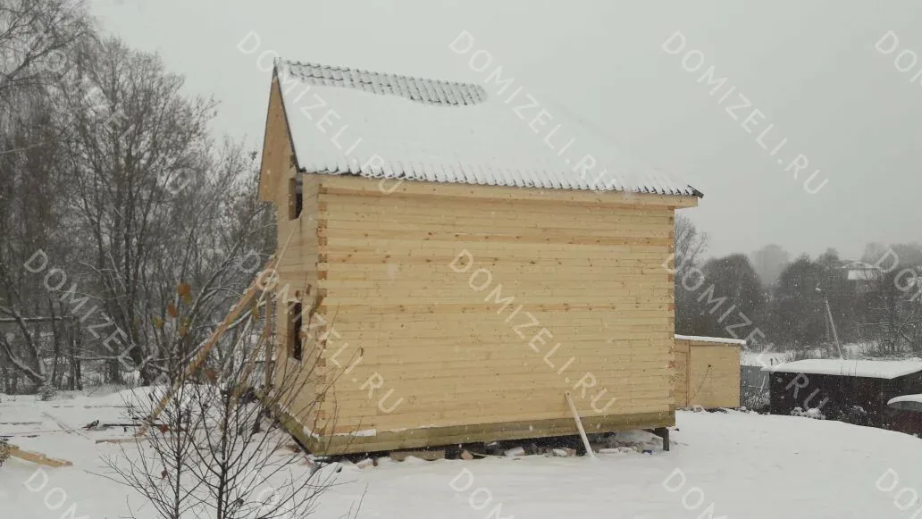 ДОМ ИЗ КАРКАСА 6×6 «ДК11» (56 кв.м., 2 этажа, 6 на 6, с мансардой, балконом и террасой) — фото 11