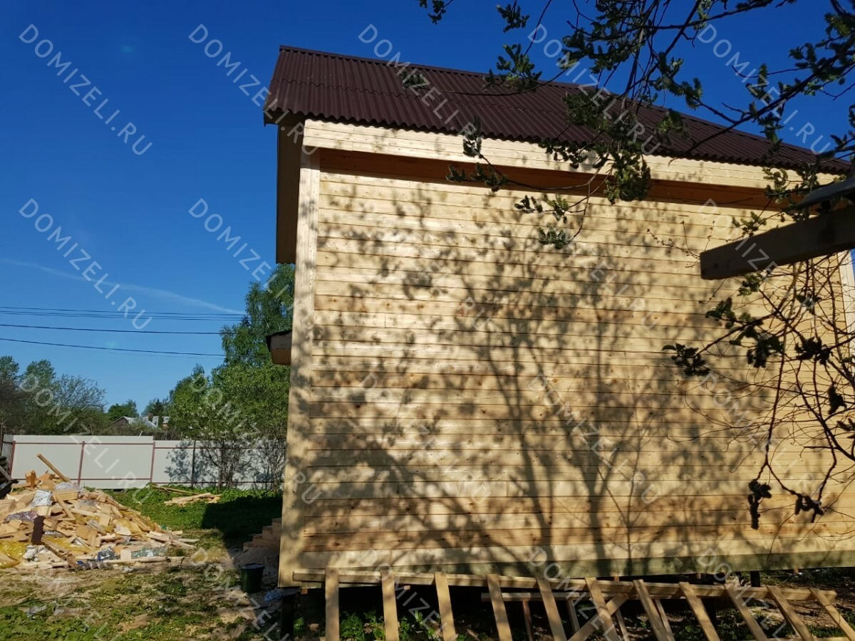 ДОМ ИЗ КАРКАСА 6×6 «ДК11» (56 кв.м., 2 этажа, 6 на 6, с мансардой, балконом и террасой) — фото 7