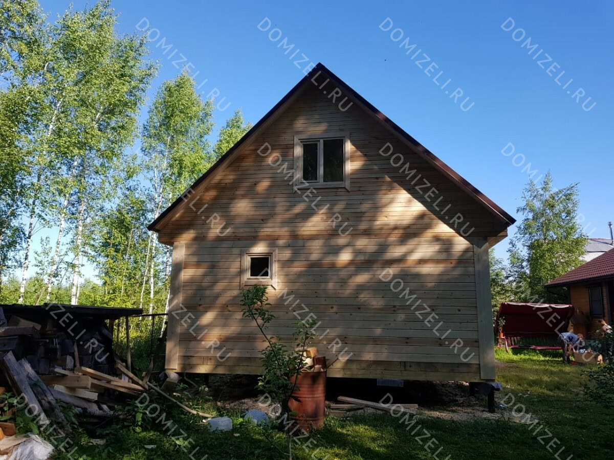 БАНЯ ИЗ БРУСА 5×5 «Б14» (40 кв.м., 2 этажа, 5 на 5, с мансардой, террасой и комнатой отдыха) — фото 6