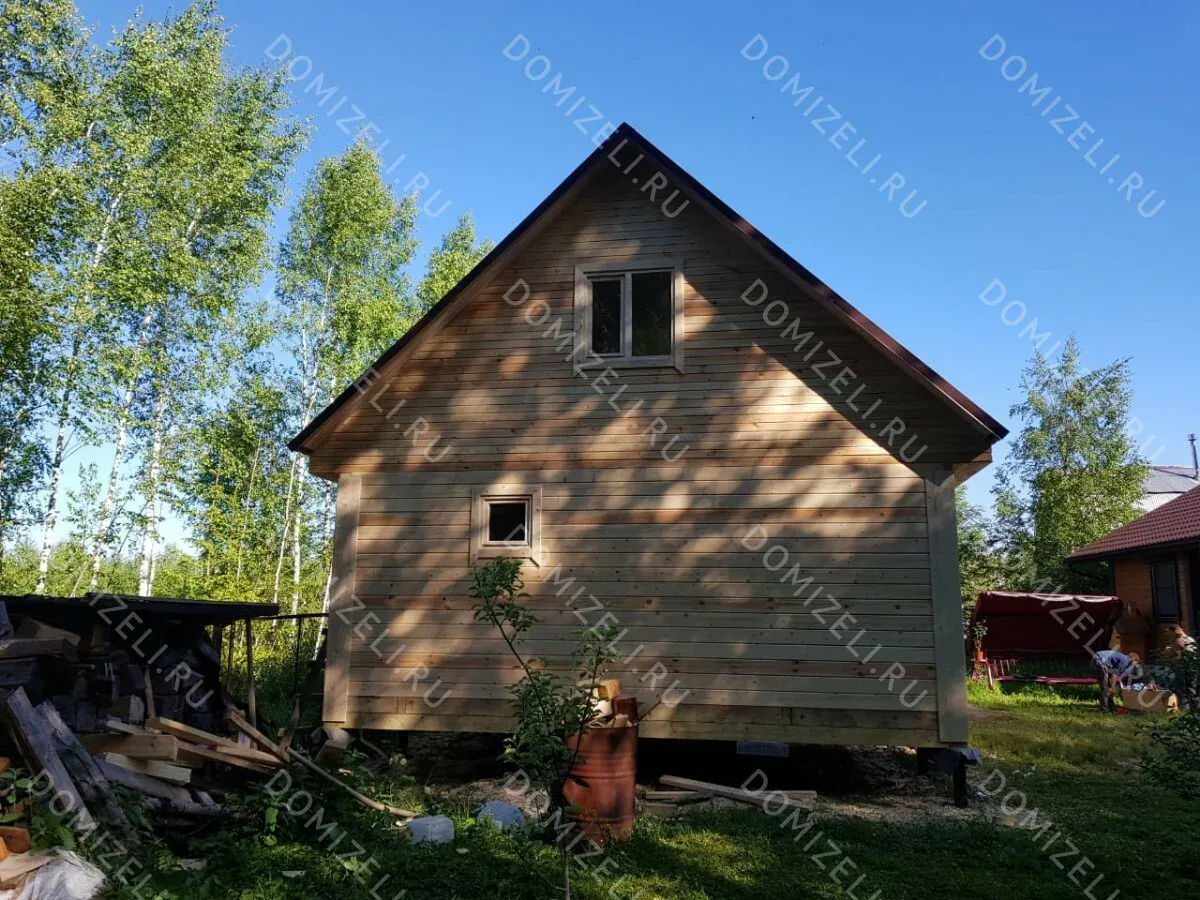 БАНЯ ИЗ БРУСА 6×6 «Б3» (60 кв.м., 2 этажа, 6 на 6, с мансардой, террасой и комнатой отдыха) — фото 6
