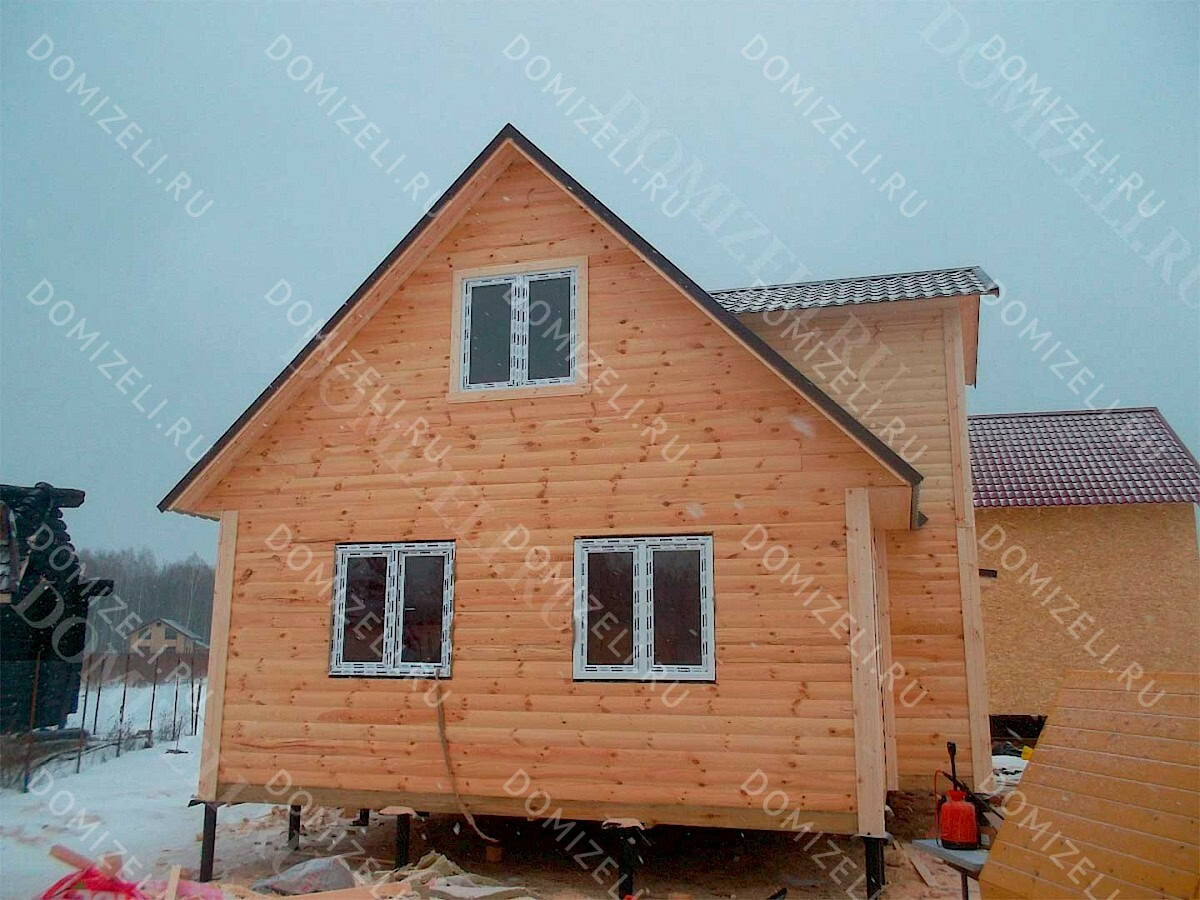 ДОМ ИЗ КАРКАСА 7×9 «ДК34» (110 кв.м., 2 этажа, 7 на 9, с мансардой, террасой и 2 санузлами) — фото 4