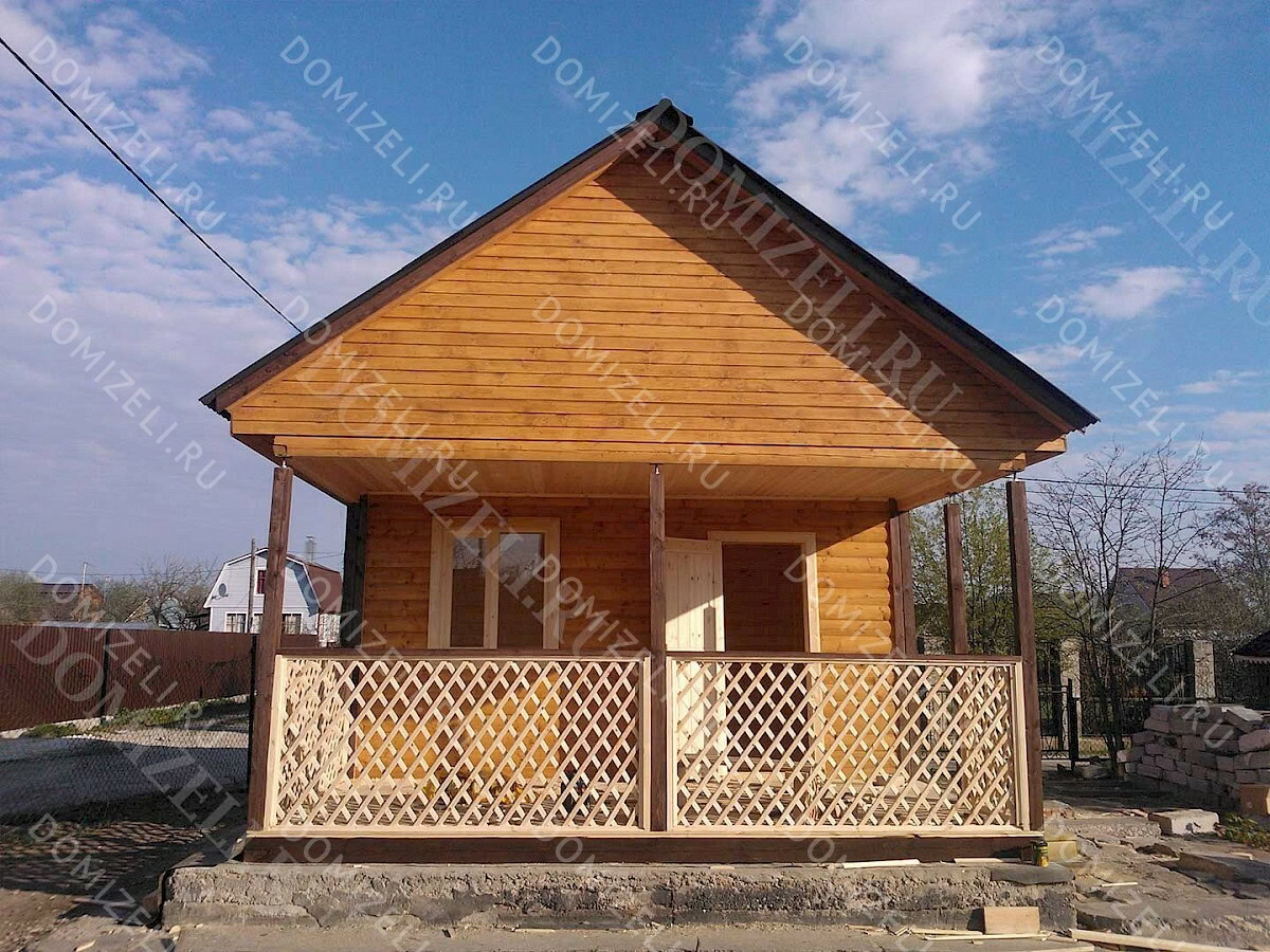 ДОМ ИЗ КАРКАСА 5×7 «ДК35» (35 кв.м., 1 этаж, 5 на 7, с крытой террасой, 1 спальней, за 1 месяц) — фото 3