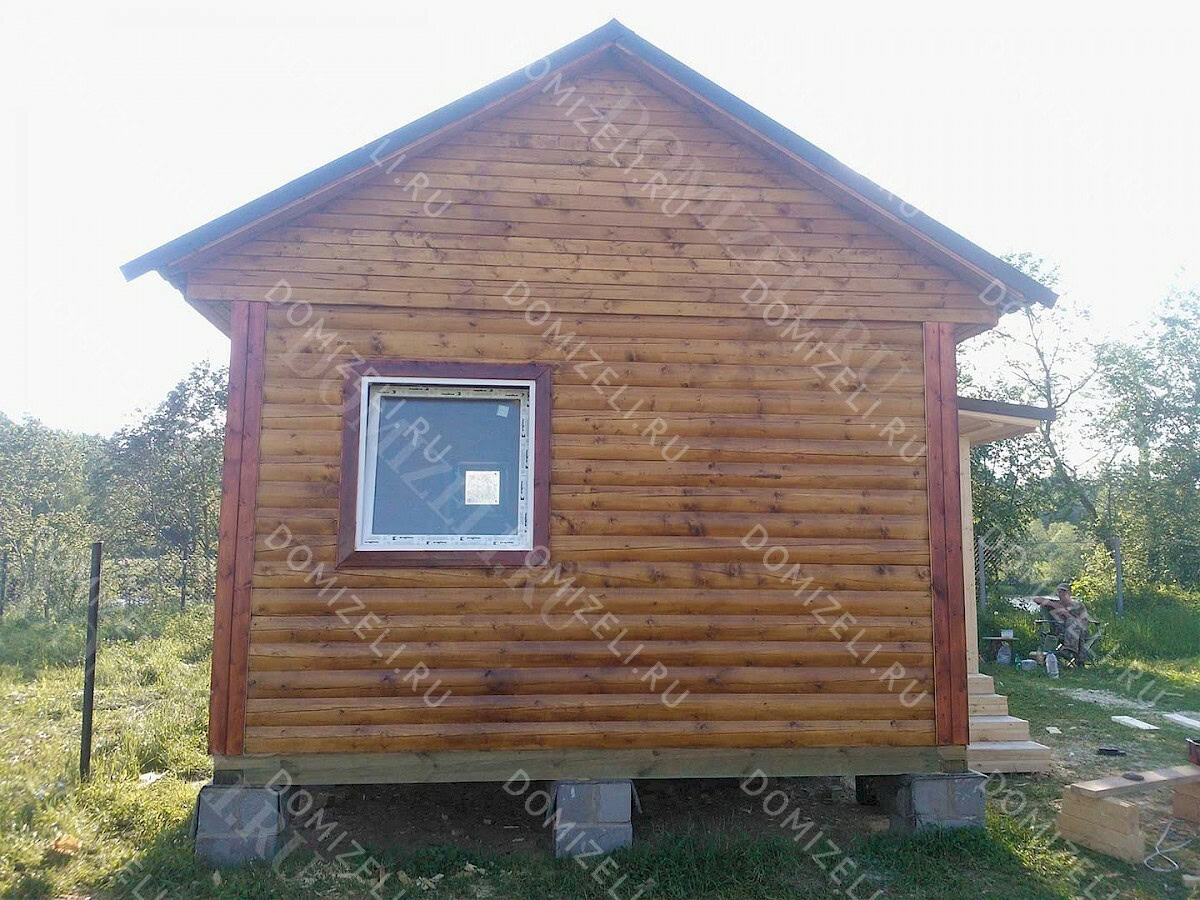 БАНЯ ИЗ БРУСА 6×4 «Б35» (26,6 кв.м., 1 этаж, 6 на 4, с просторной комнатой отдыха, душевой и парной) — фото 2