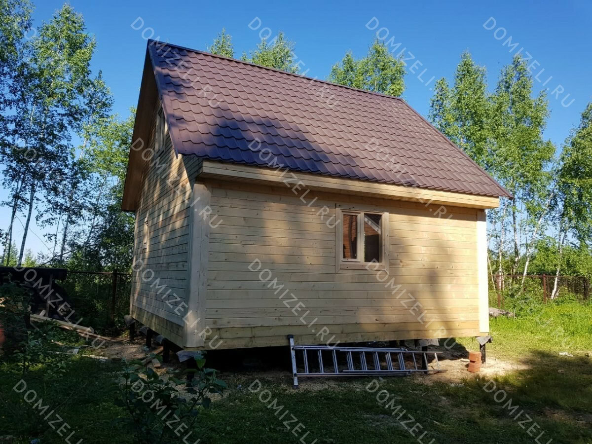 БАНЯ ИЗ БРУСА 6×6 «Б3» (60 кв.м., 2 этажа, 6 на 6, с мансардой, террасой и комнатой отдыха) — фото 8